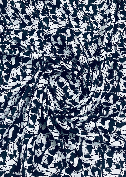 2 In 1  Printed Namaz Chaddar + Abaya 177 With Sleeves And Niqab (Stitched)