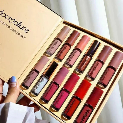 12-Piece Matte Liquid Lipstick & High Shine Lip Gloss Set